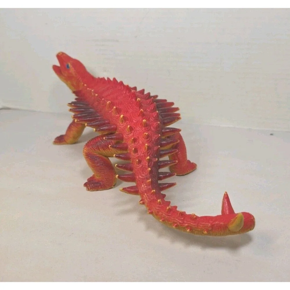 Vintage 1986 Dor Mei Ankylosaurus Dinosaur PVC Figure Imperial